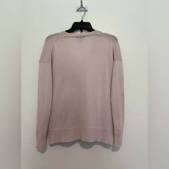 J. Crew Gray Merino Wool/Cotton Super Soft V Neck Sweater Womens Size XS - Picture 4 of 4